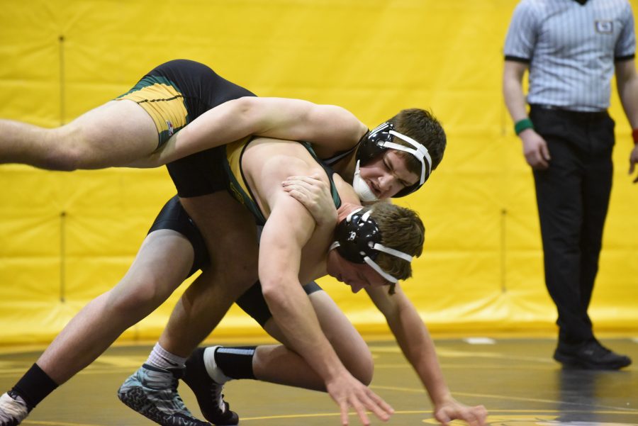 Knights wrestling scores huge win versus local rival