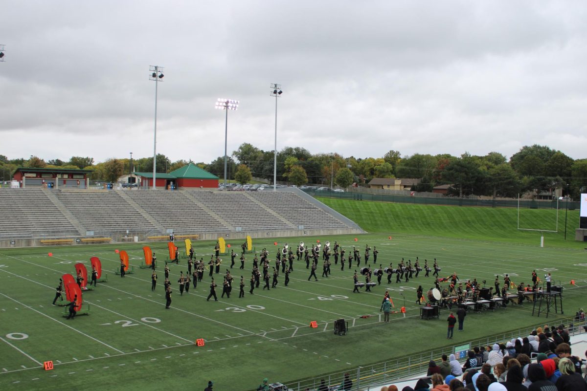 The LSE Marching Band performs to show off their team spirit and hard work.