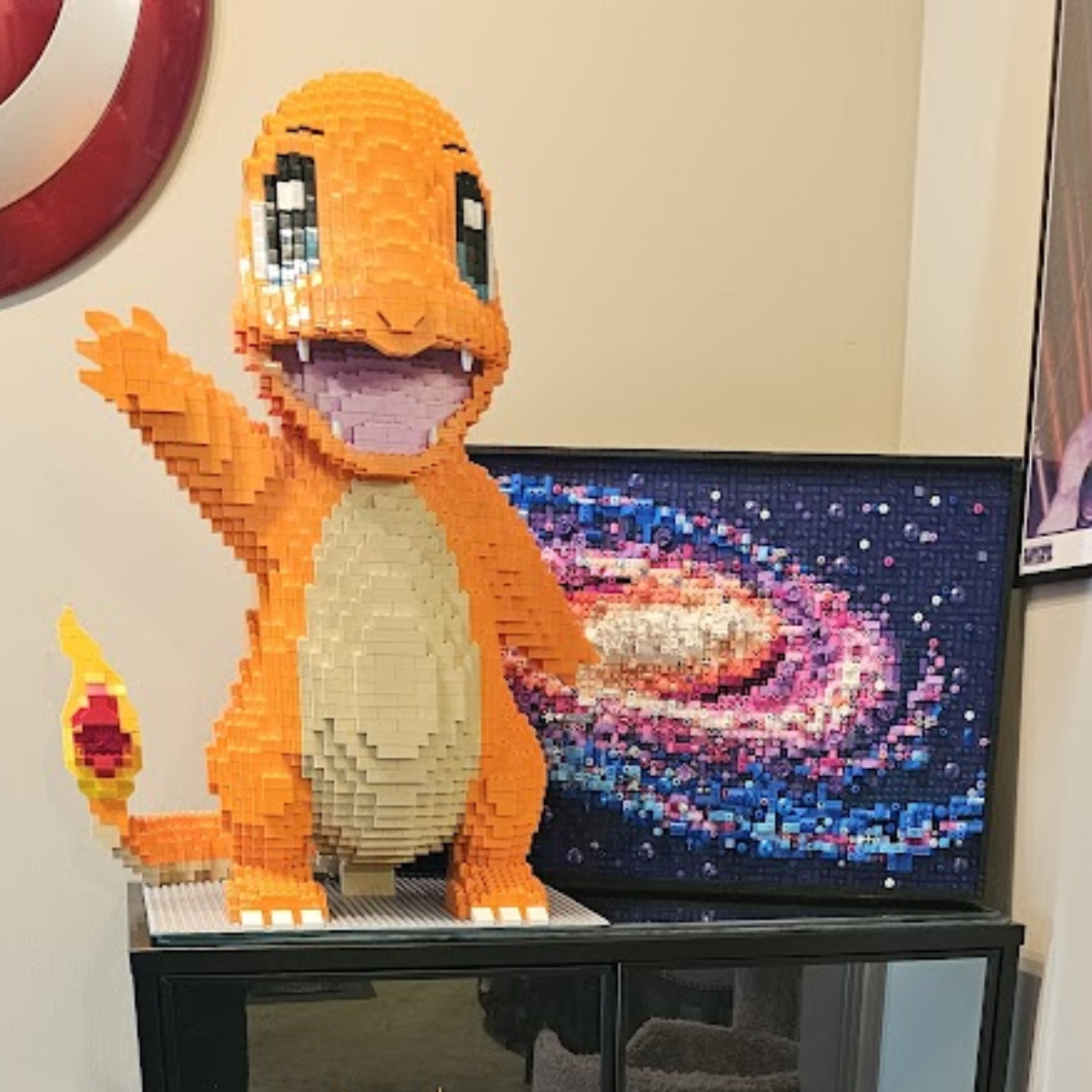 Two of Van Winkle's completed sets, including Charmander 