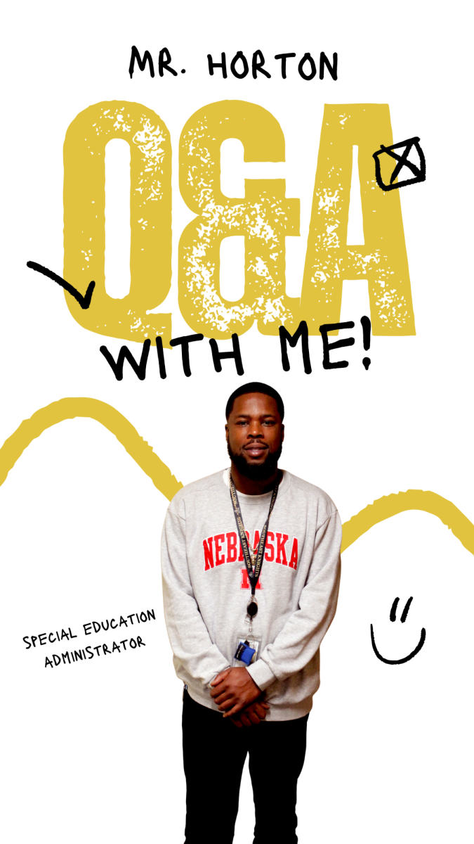 Q&A with Mr.Horton
Graphic Made in Canva by: Brianne Clark
Edited photo by: Steven Lind