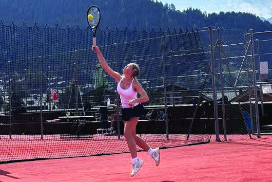 Ruthie Stokes plays tennis at the British School of Barcelona in Spain.
Photo Credit: Vivian Stokes