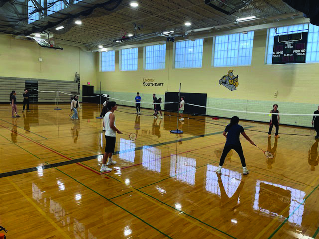 Students enjoy playing badminton on club day in North Gym.
Photo Courtesy: Erin Davis