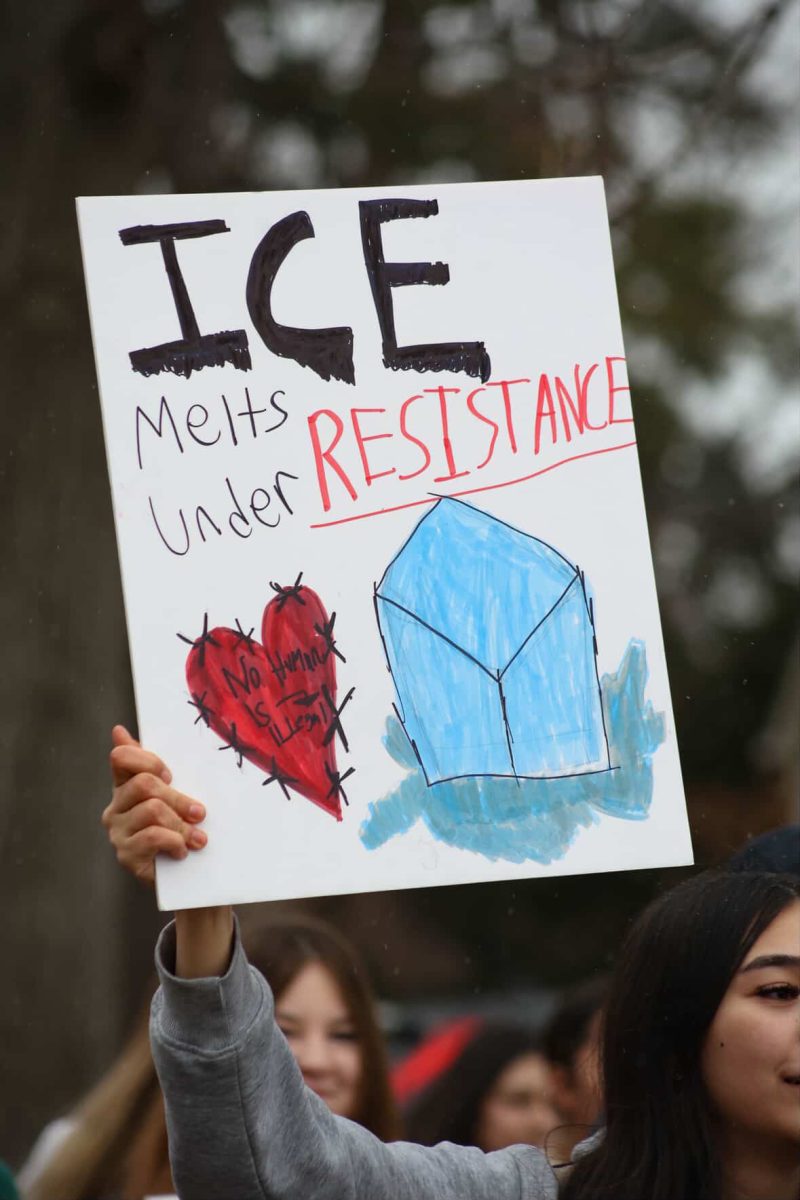 LSE students carried signs protesting ICE during a walkout on Feb. 4, 2026.

Photo by: Lexie Crocker
